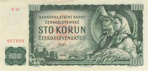100 Korun p.91j 1990 VF